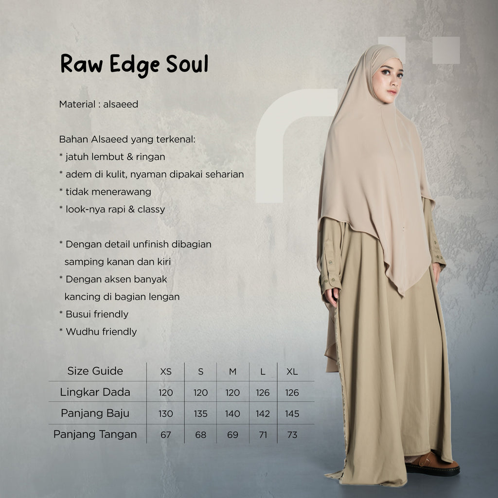 TA by TRZ - Raw Edge Soul Abaya