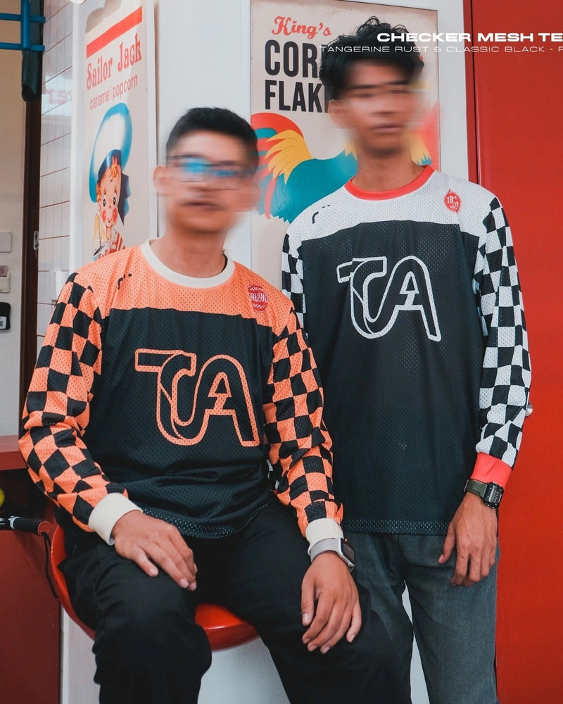 TA BY TRZ - Checker Mesh Tee Men